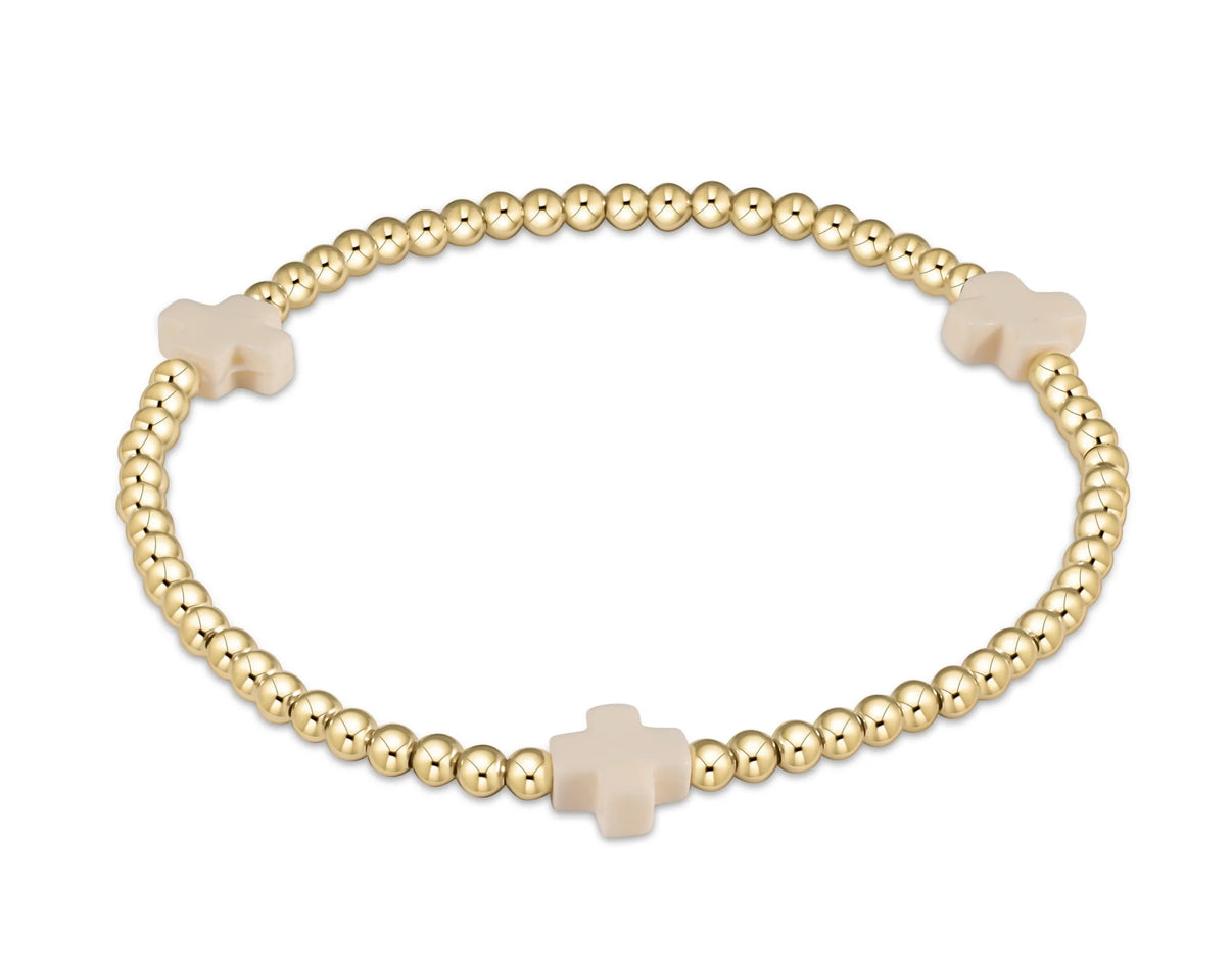 egirl signature gold off white cross