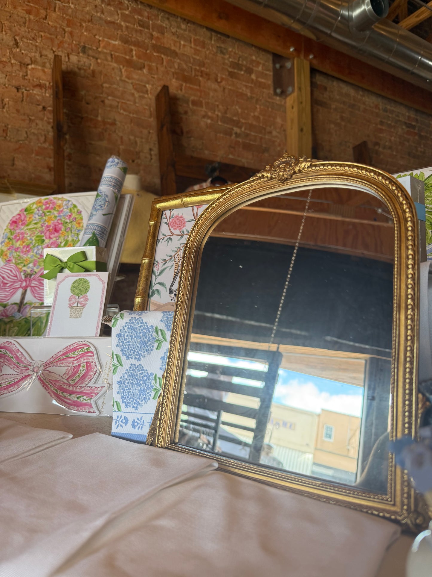 Gold Fleur 8x10 Mirror