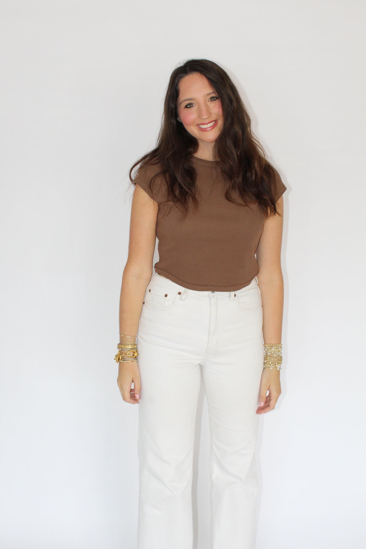 Brown Boyfriend Tee