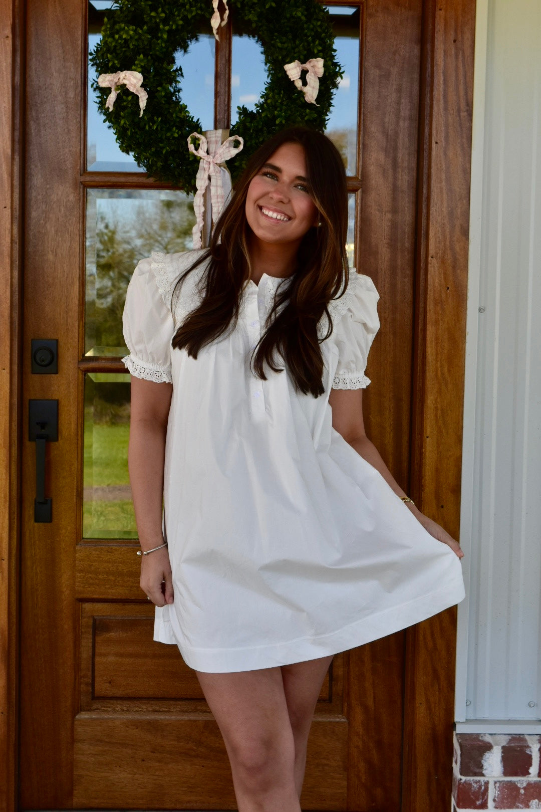 Charlotte Baby White Collared Dress