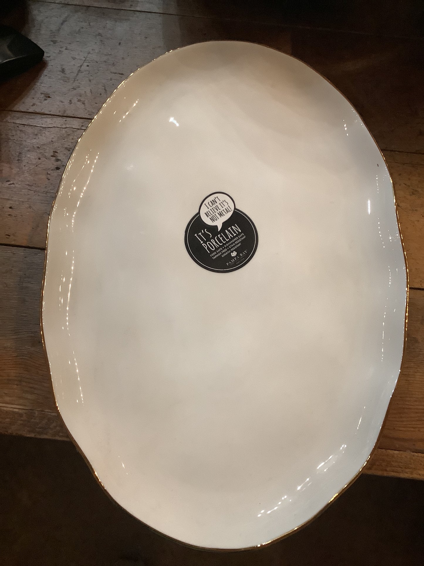PAMPA BAY OVAL SERVING TRAY