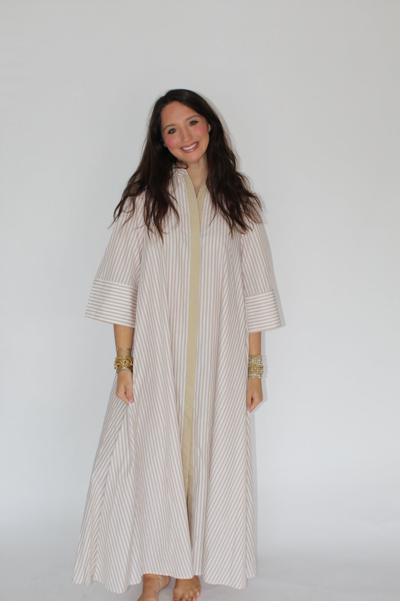 Stripe Midi Dress
