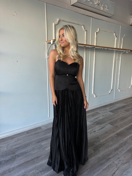Anna Beth Black Maxi Dress
