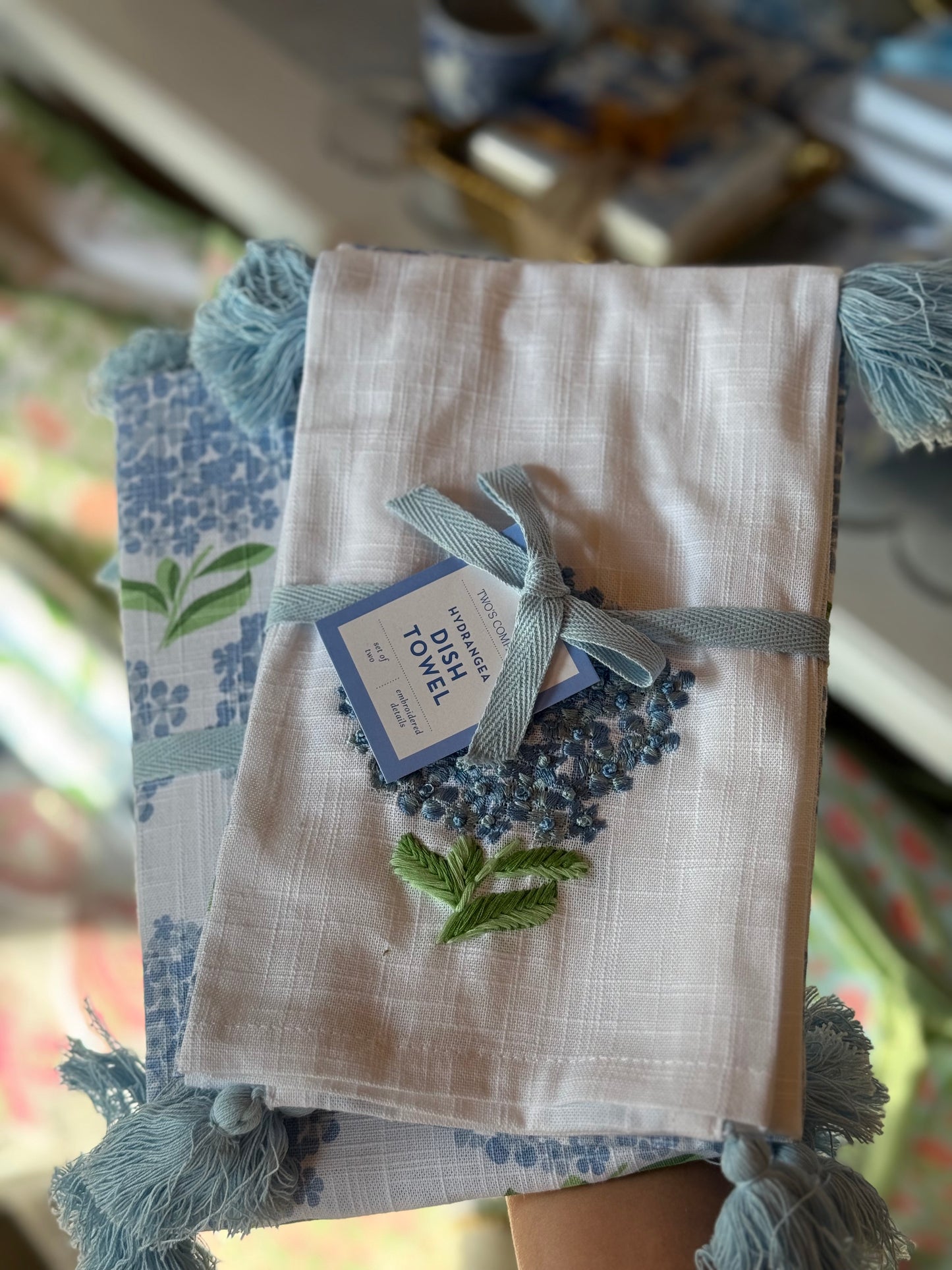 Hydrangea Dish Towel Set