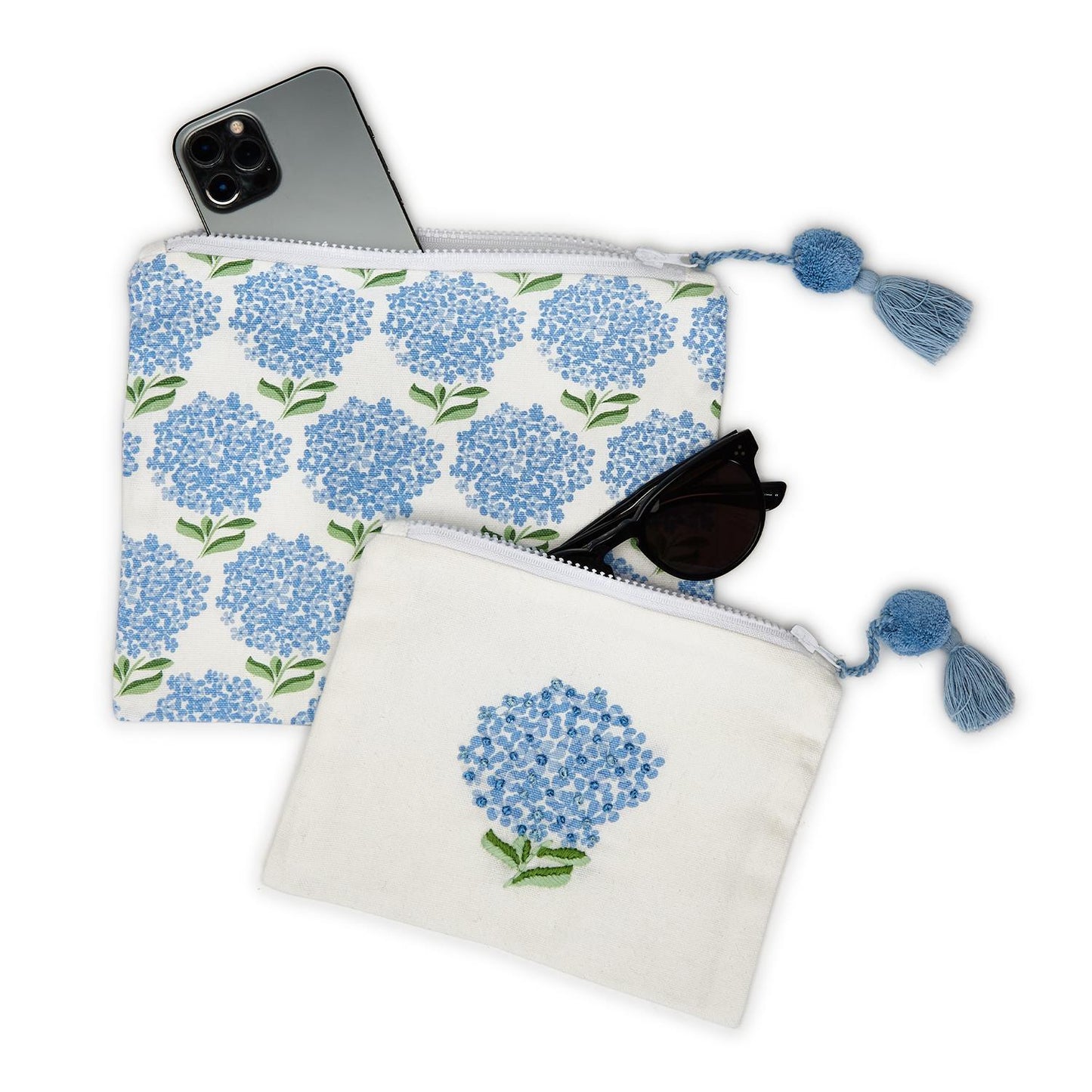 Hydrangea Pouch Bag