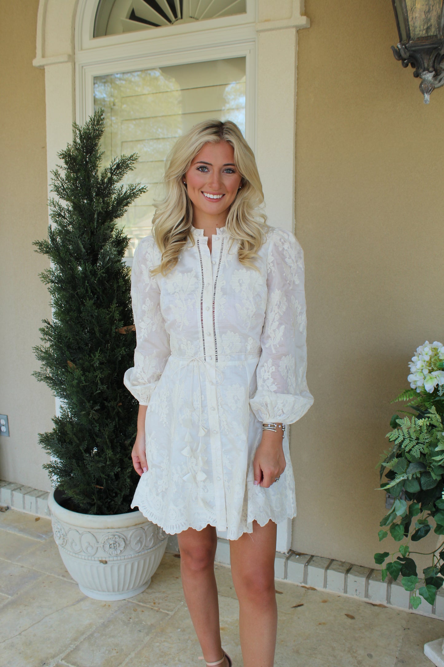 Valetta Ivory Mini Dress