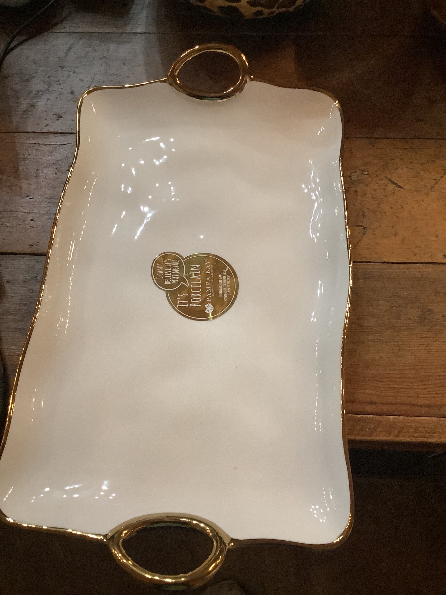 PAMPA BAY LARGE PLATTER WITH HANDLE