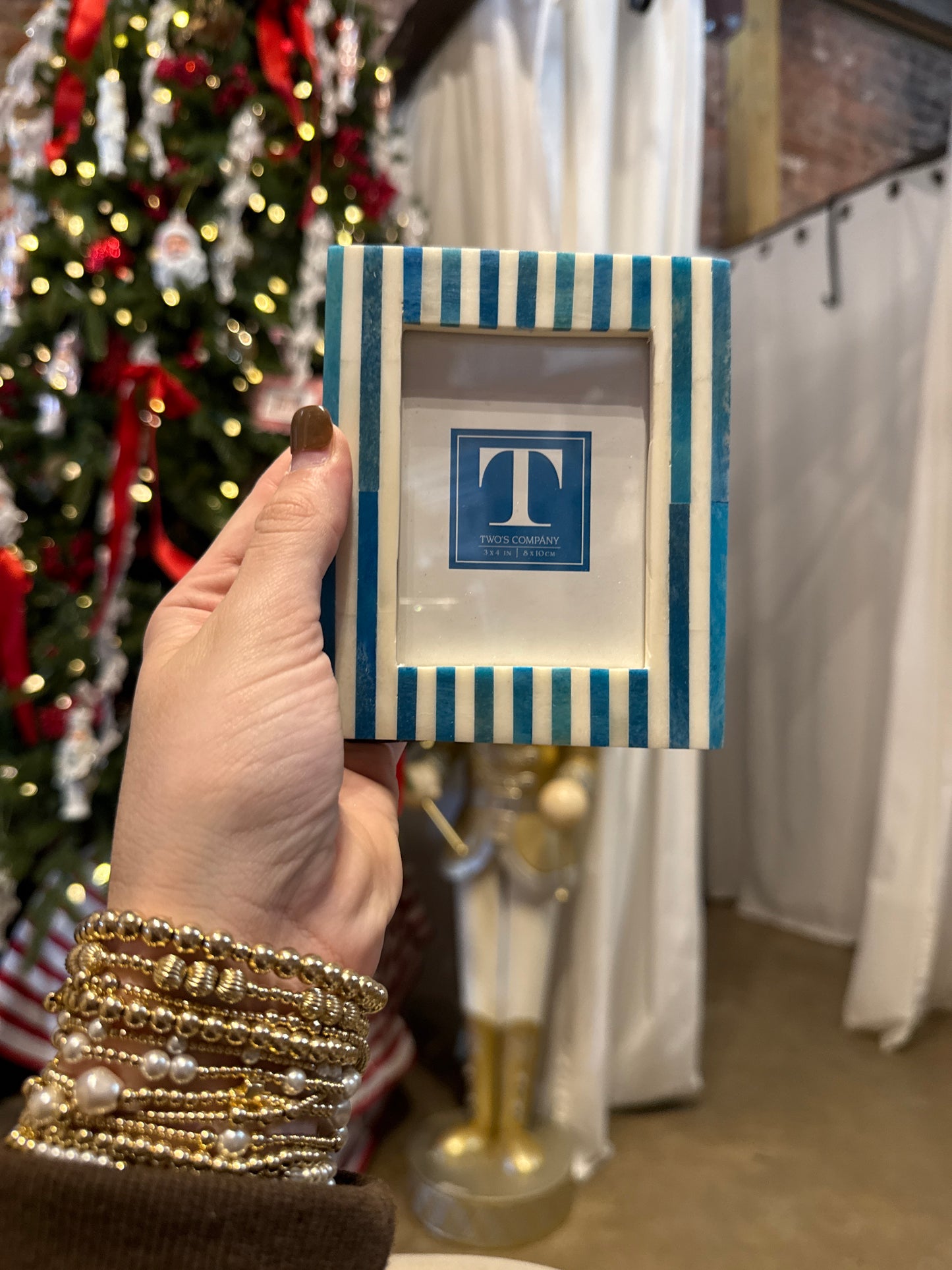 Blue Striped Small Frame