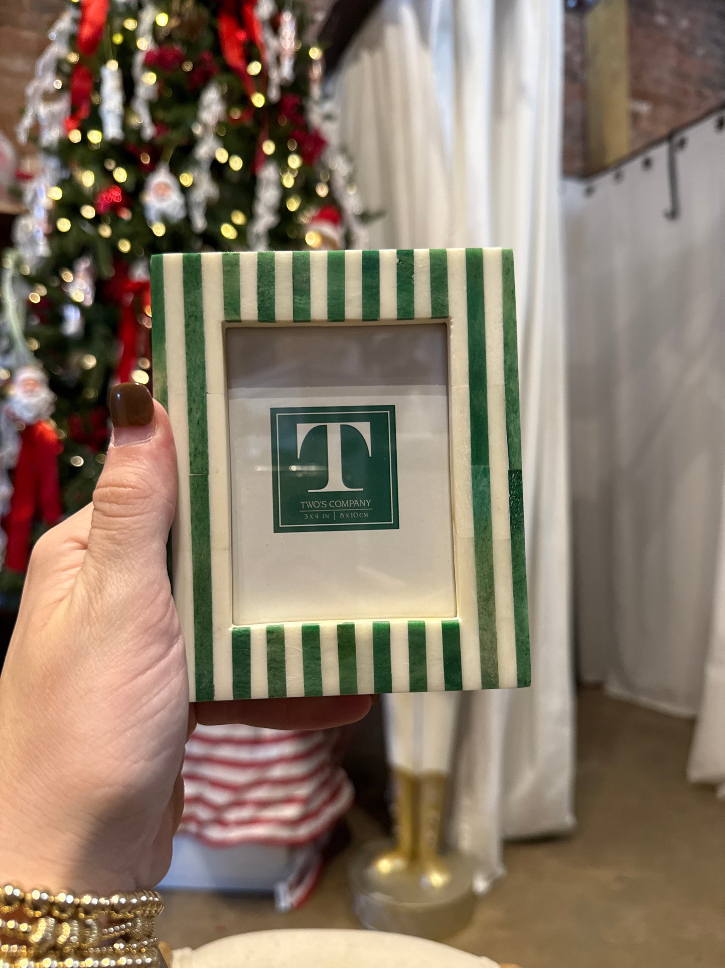 Green Striped Small Frame