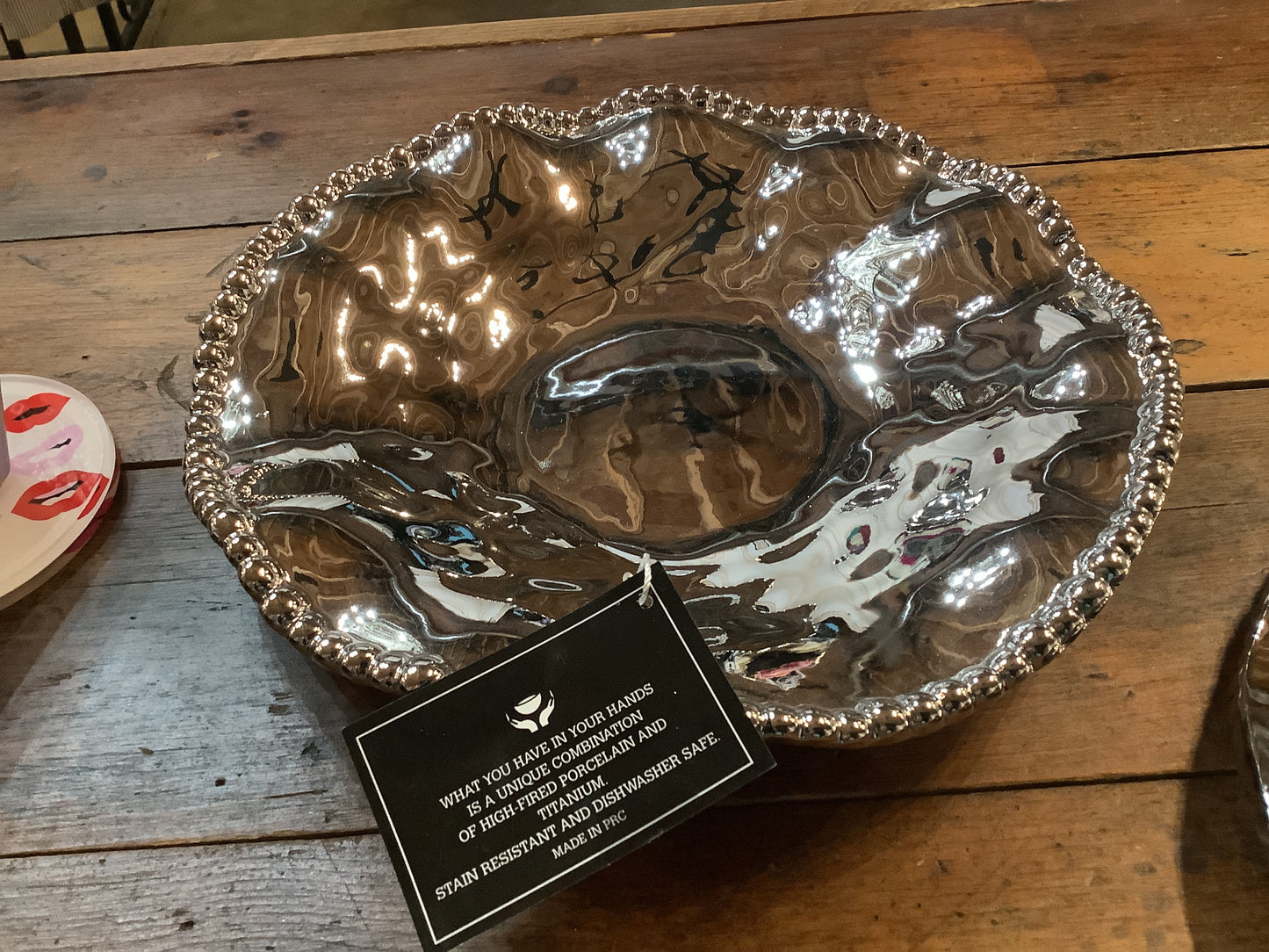 PAMPA BAY PORCELAIN ROUND SERVING PLATE (10in)