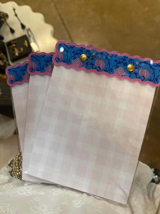 Blue and Pink Swag. Notepad