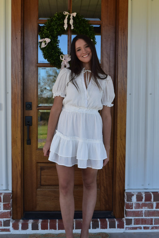 White Summer Mini Dress