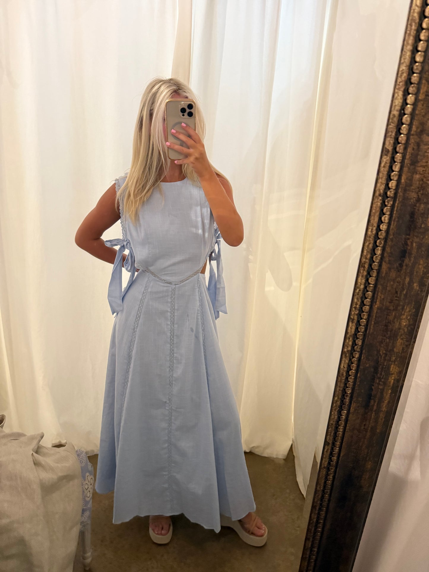 Tie Side Midi Dress