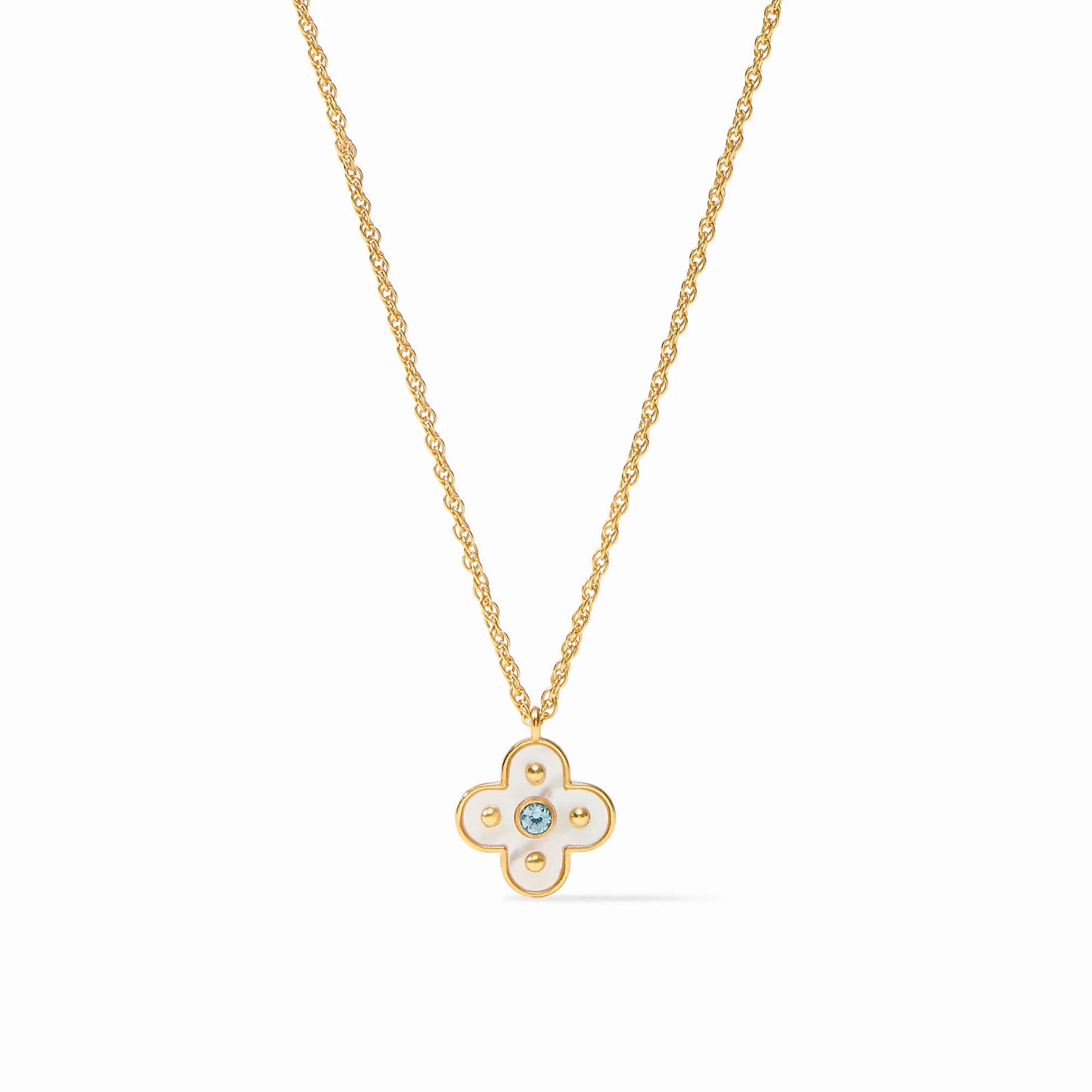 Colette Delicate Necklace Chalcedony Blue