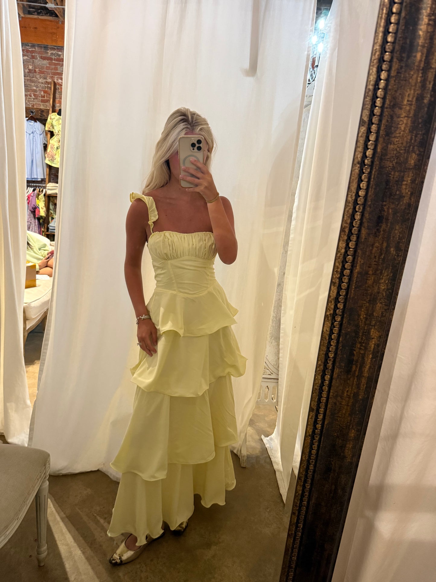 Yellow Flowy Dress