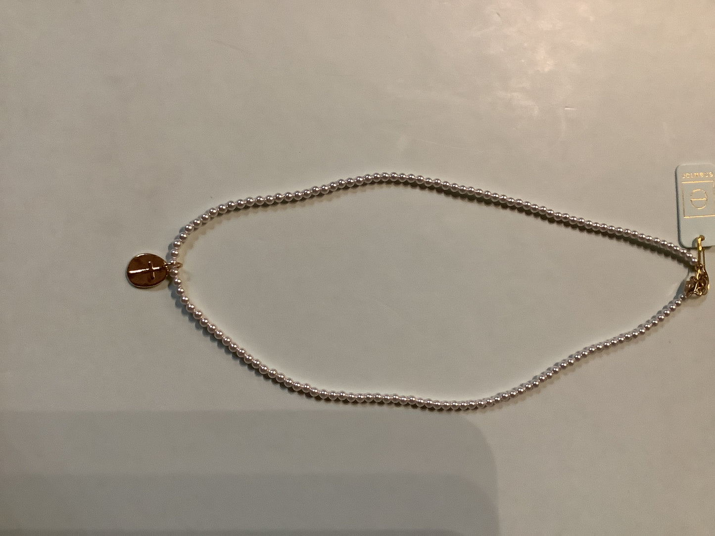 CL PRL CHK 3MM INS SM GLD