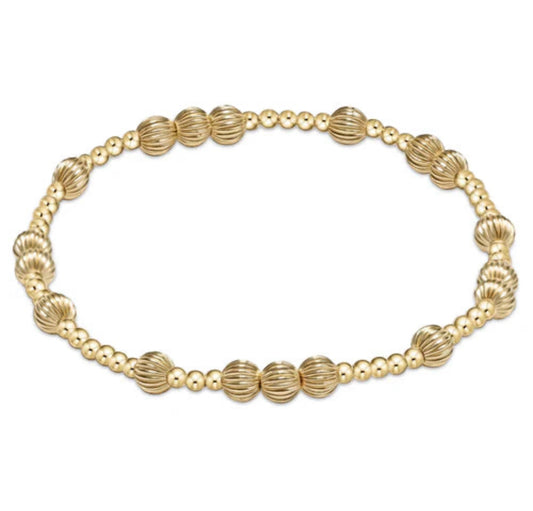 HOPE UNWRITTEN DIGNITY 5MM BEAD BRACELET - GOLD