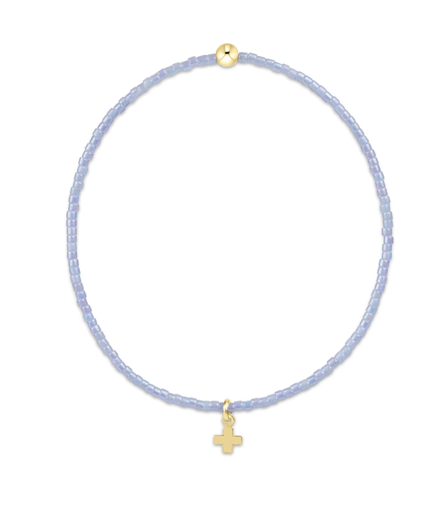 HOPE CL OCEAN MIST SIGNATURE CROSS SMALL GOLD CHARM