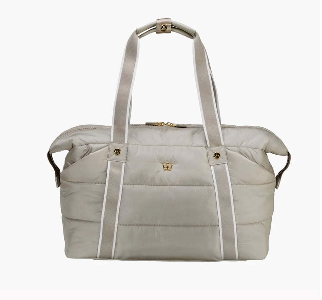 Oliver Thomas Mega Fluff Super Traveler Tote/Backpack Dark Grey Taupe