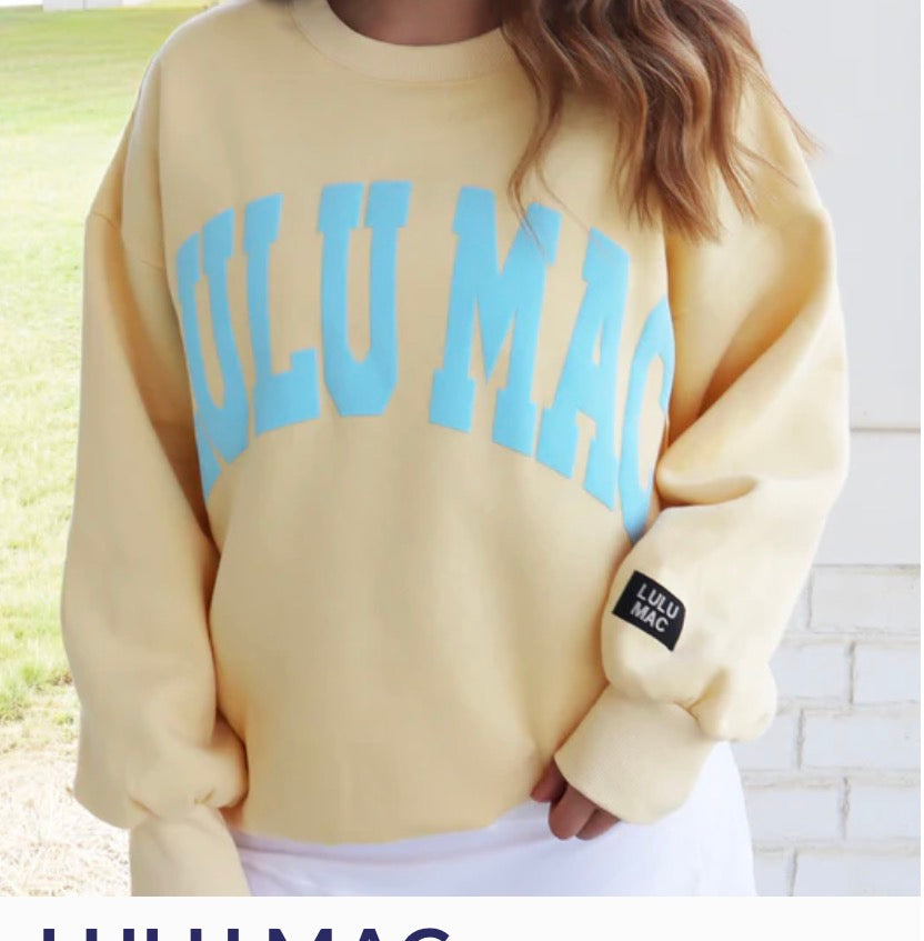 Yellow and Blue Lulu Mac Sweatshirt