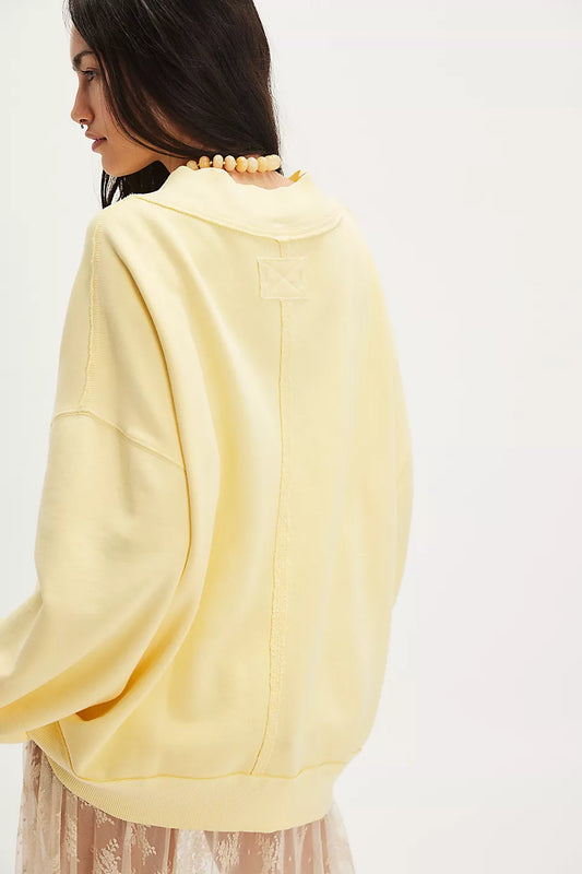 We The Free Banana Cream Palm Springs Pullover