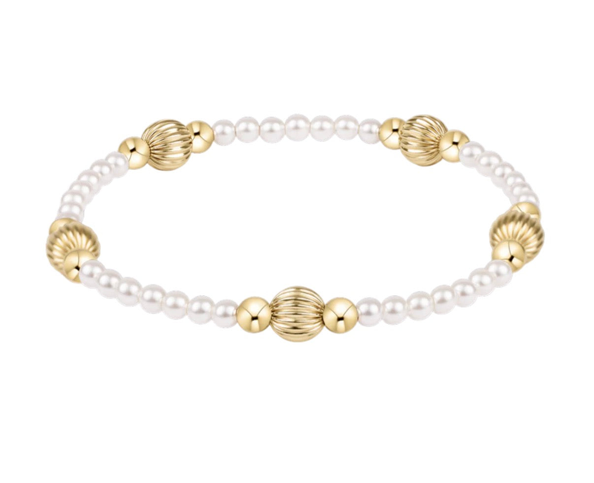 Enewton-Purpose Gold Dignity 6MM Pearl Bracelet