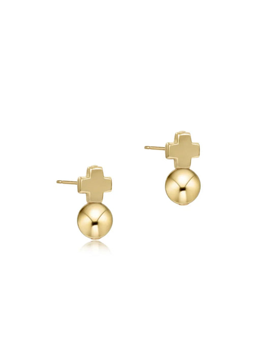 Signature Cross Gold Stud- Classic Gold