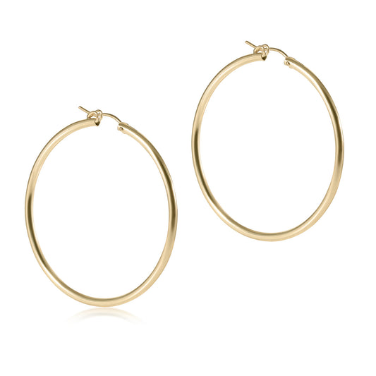 Round Gold 2” Hoop- Smooth Enewton