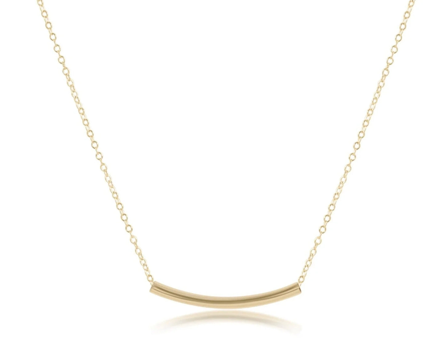 Enewton - Bliss Bar Smooth Small 16in Necklace - Gold