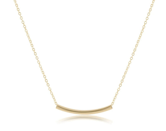 Enewton - Bliss Bar Smooth Small 16in Necklace - Gold
