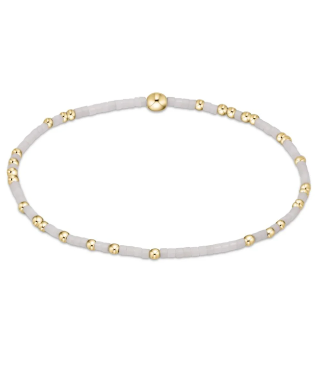 Hope Unwritten Bracelet - White/Gold