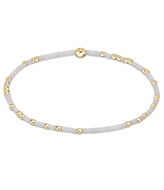 Hope Unwritten Bracelet - White/Gold