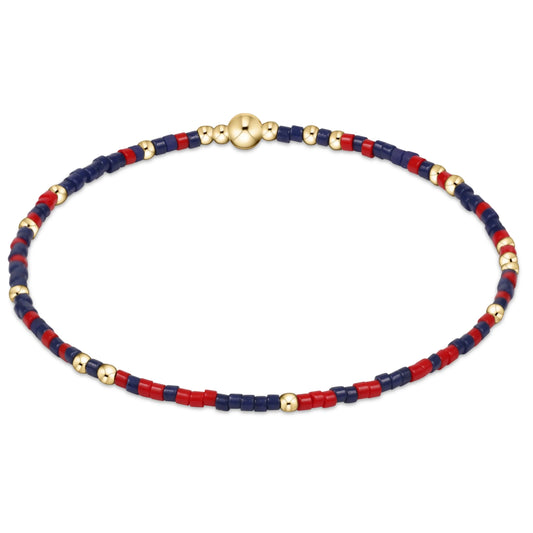 gameday hope unwritten bracelet - navy-bright red