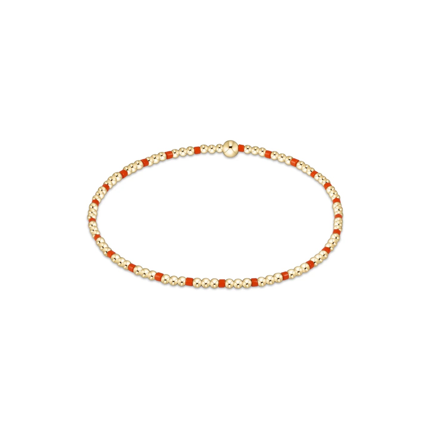 sincerity bead bright orange bracelet 2MM