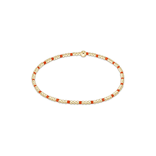 sincerity bead bright orange bracelet 2MM