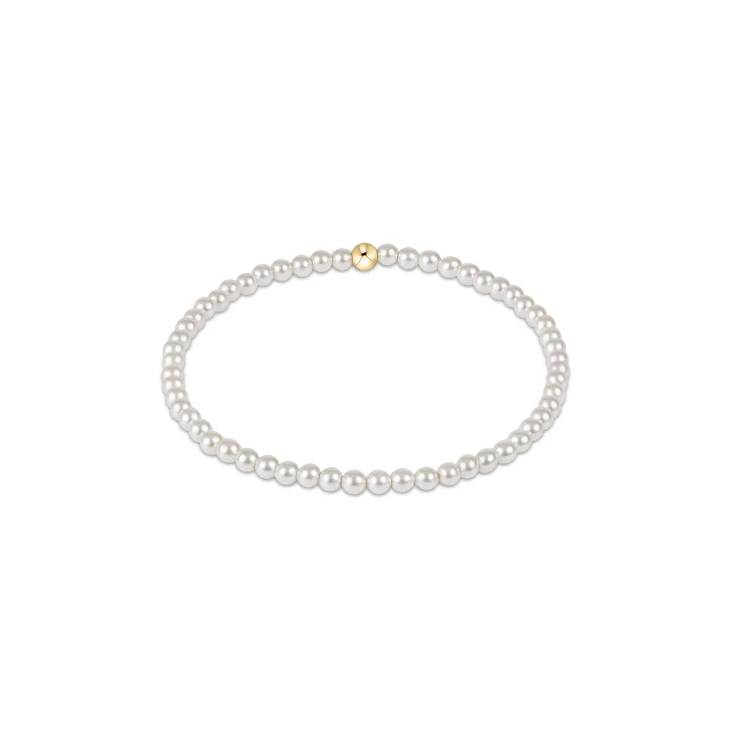 CLASSIC PEARL 3MM BEAD BRACELET
