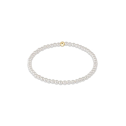 CLASSIC PEARL 3MM BEAD BRACELET