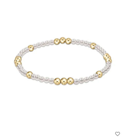 enewton - Worthy Pattern 3mm Bead Bracelet, Pearl