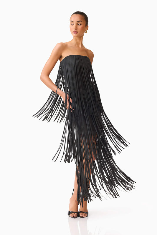 Alya Fringe Black Elliatt Dress