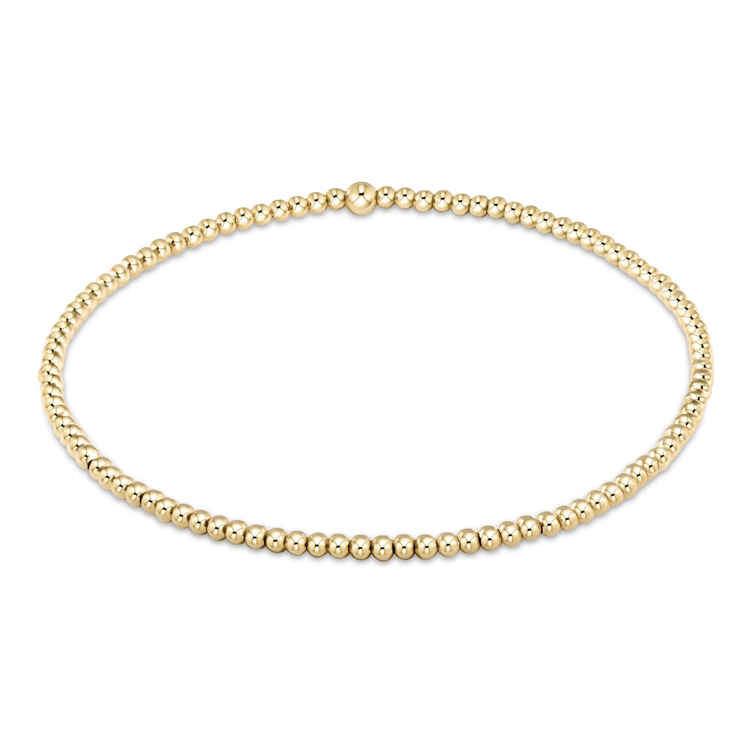 egirl classic gold 2mm bead bracelet