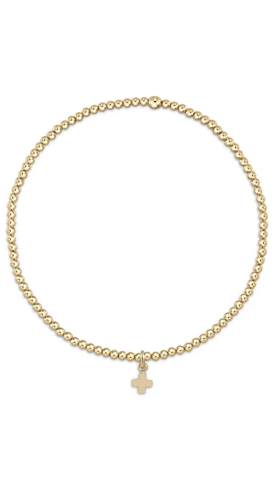 Classic Gold Cross Charm Egirl Bracelet