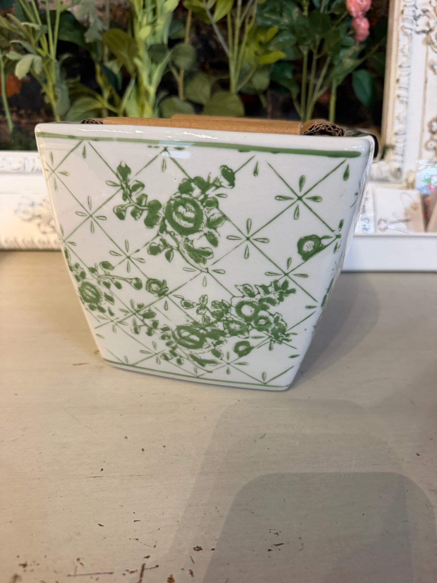 Planter Set Green and Pink