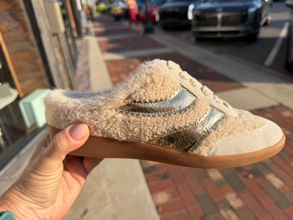 Merit Slide Plush Sneakers Natural Multi Plush