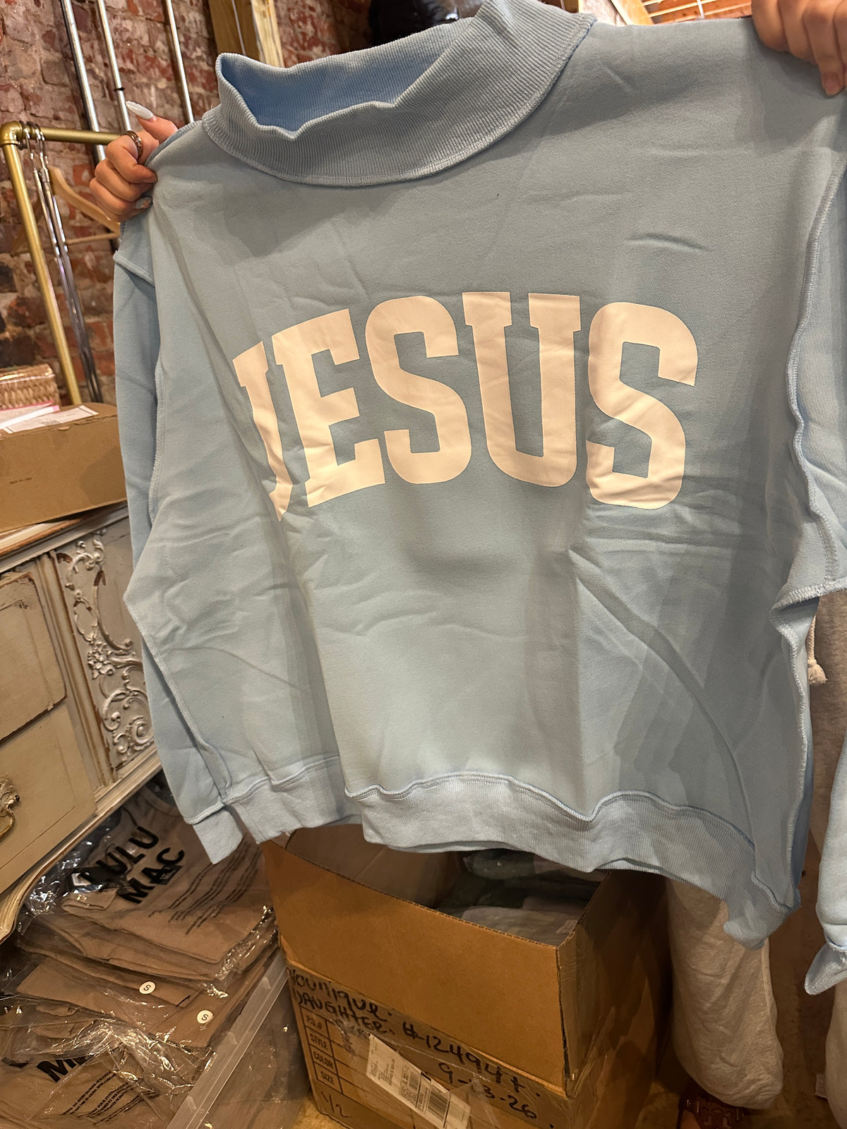 Jesus Sky Blue Reversible Mock Mock