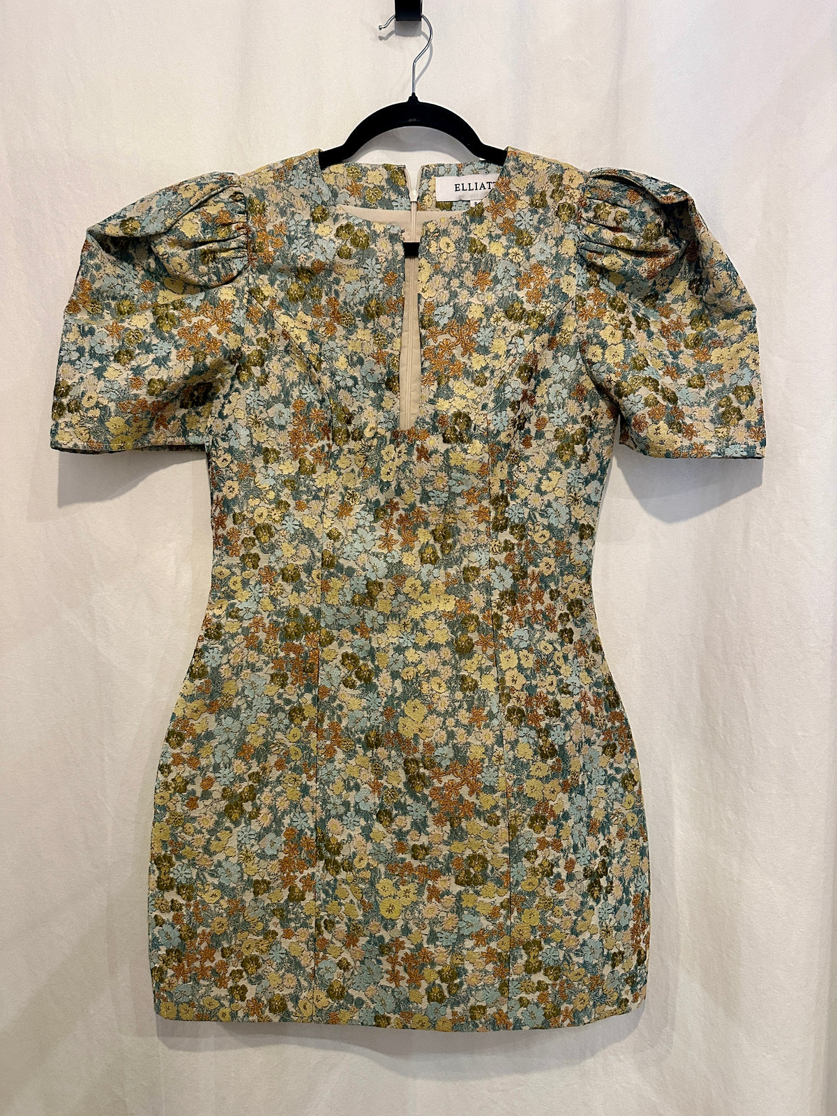 Tasmin Puff Sleeve Dress and yellow floral cocktail