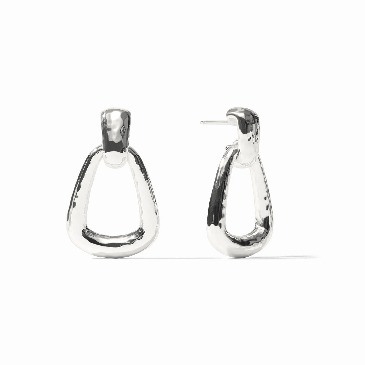 Sahara Demi Doorknocker Earring - Silver