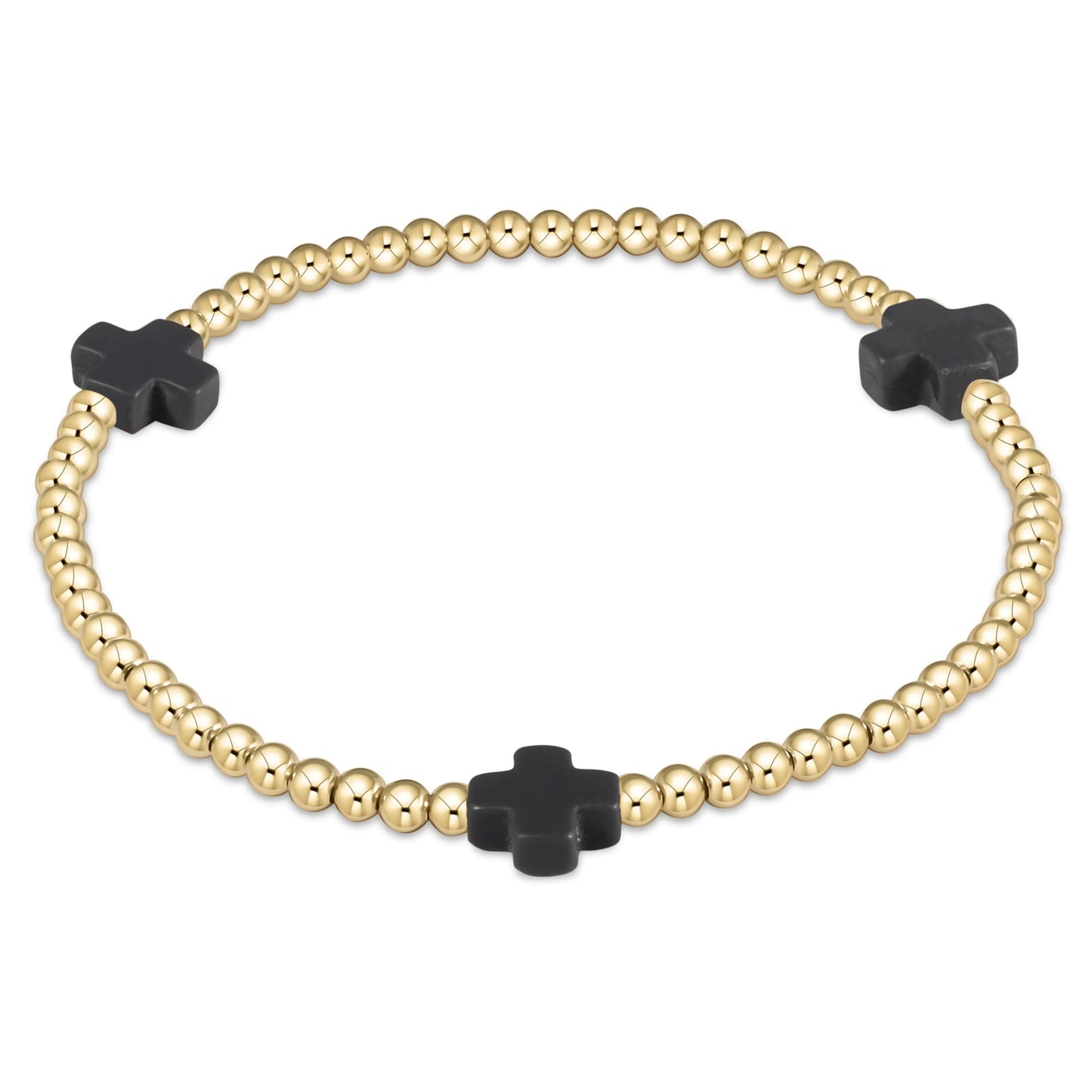 extends signature cross 3mm gold bracelet char