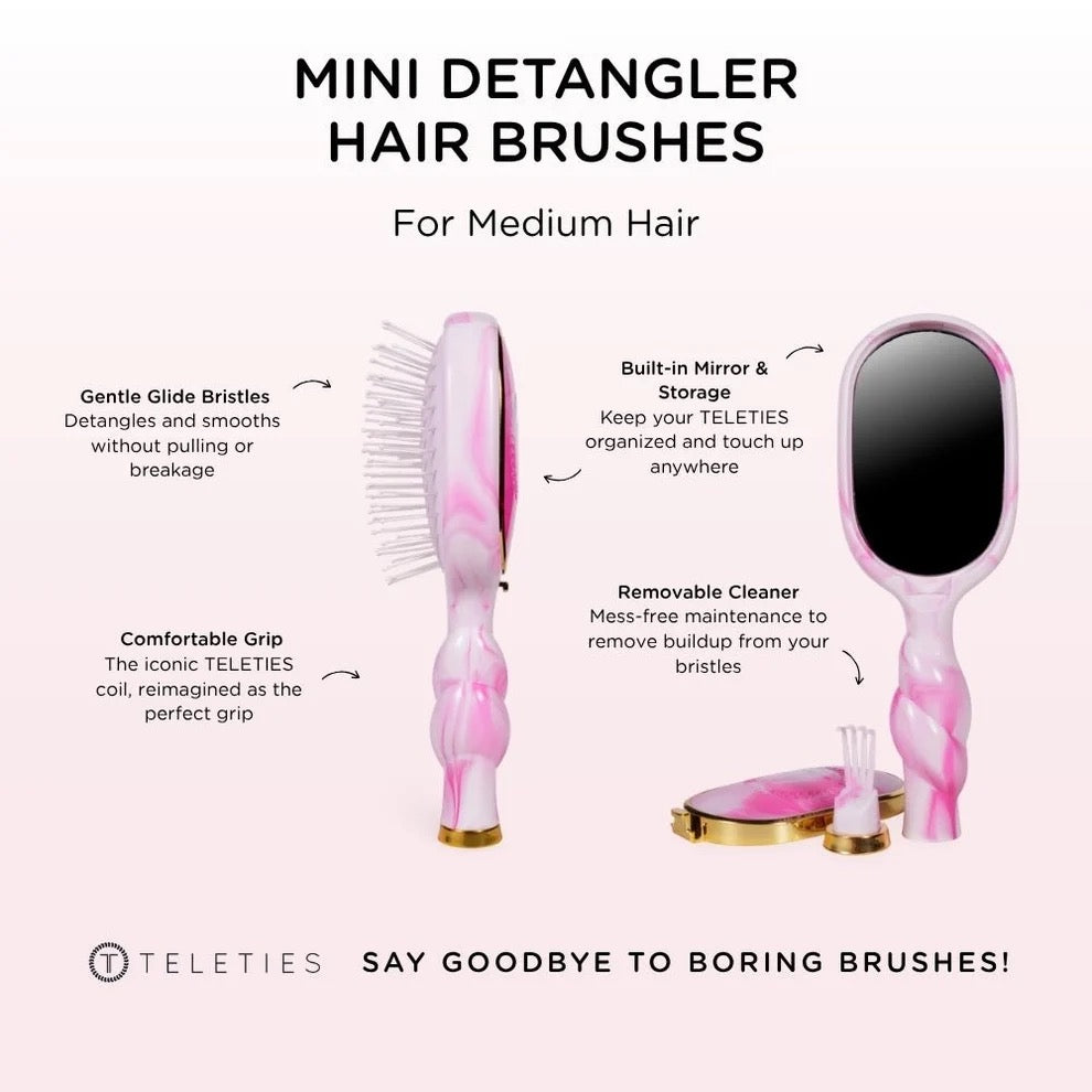 Mini Detangler Hairbrush for Medium Hair