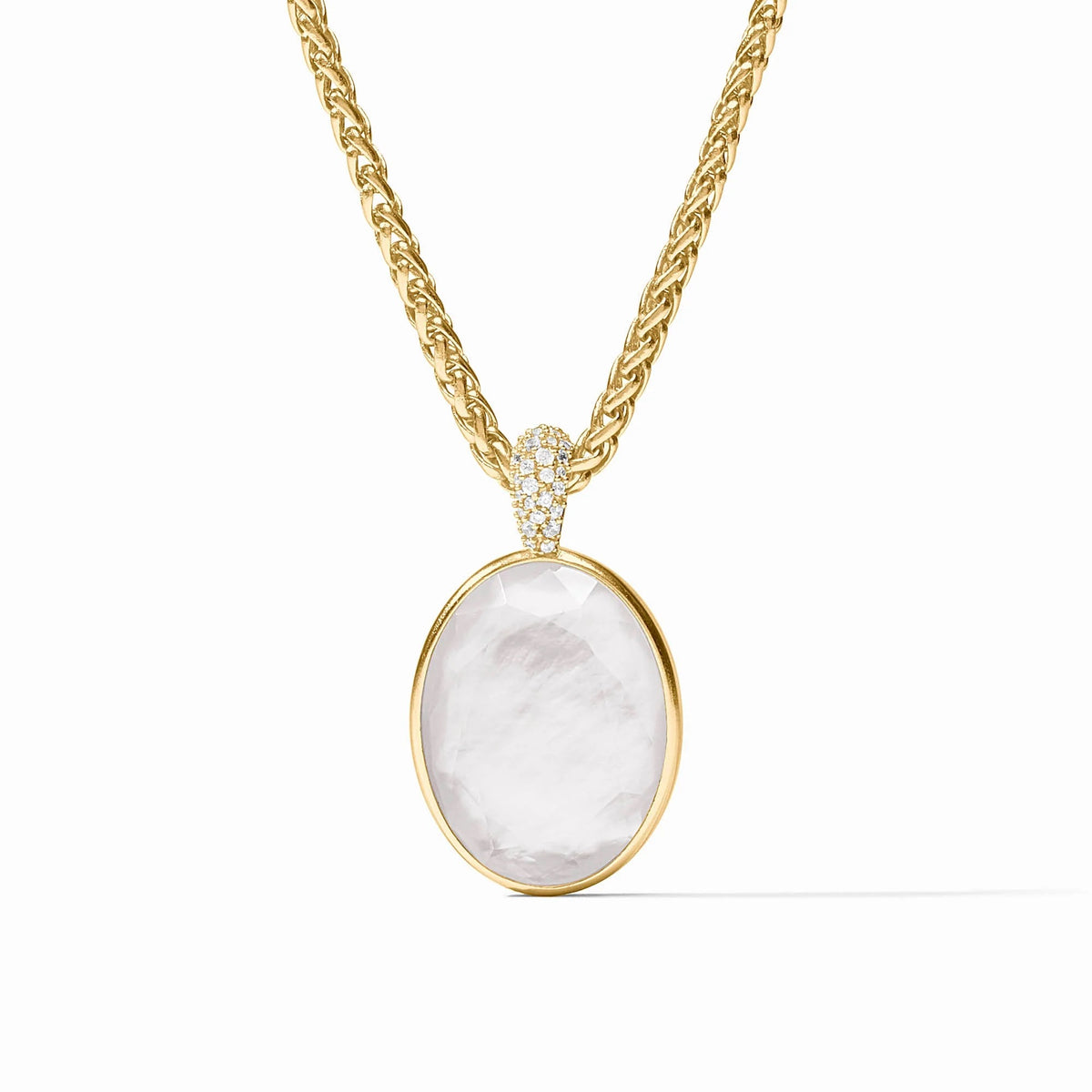 Stardust Statement Necklace Gold Julie Vos