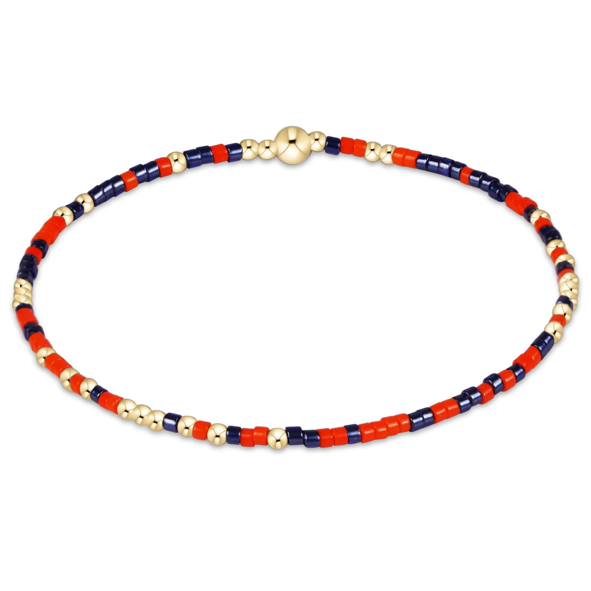gameday hope unwritten bracelet - bright orange-navy Extends